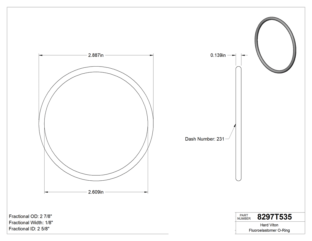 Technical drawing - 8297T535